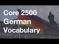 Core 2500 German Vocabulary (Duolingo-based 5.0 hour Listening Practice)