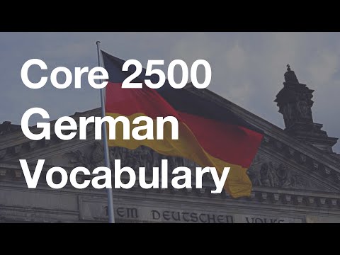 Core 2500 German Vocabulary (Duolingo-based 5.0 Hour Listening Practice)