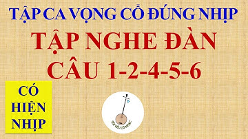 Bài 35: DẠY CA VỌNG CỔ | TẬP NGHE ĐÀN LUYỆN NHỊP - CÂU 1-2-4-5-6