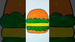 Hamburger Marker Pen Coloring Pages Mcdonalds. Hot Dog. Art Of Drawing