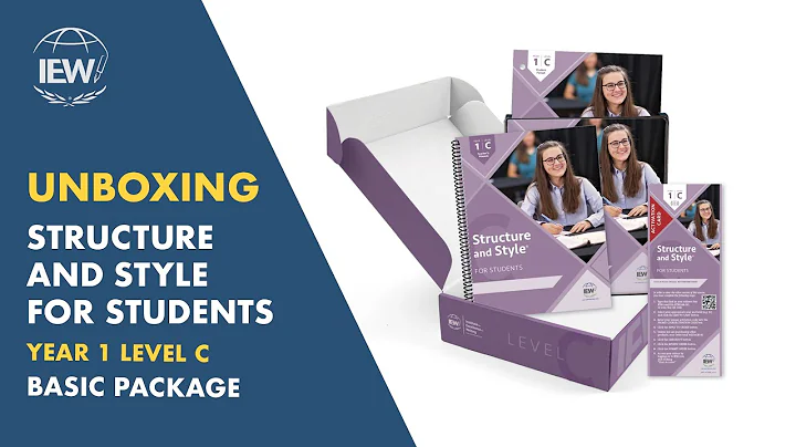 IEW's Structure and Style for Students: Year 1 Level C Basic (SSS-1C-BASIC) Unboxing