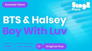 Boy With Luv (Piano Karaoke Instrumental) BTS & Halsey chords