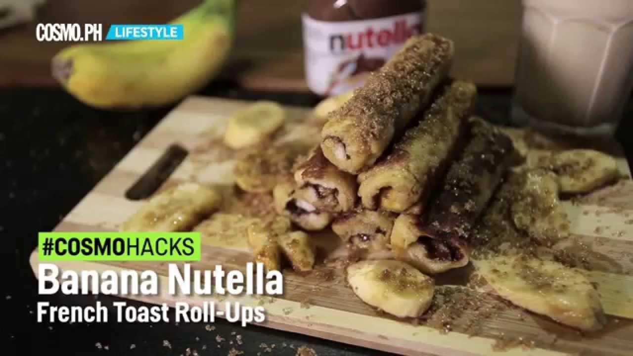 Banana Nutella French Toast Roll-Ups