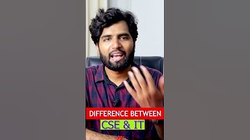 Difference Between CSE and IT | #shorts #college
