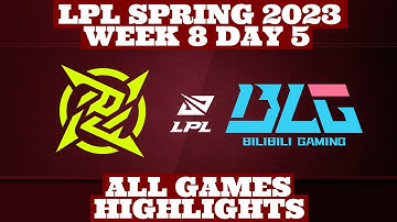 NIP vs BLG - ALL GAMES Highlights | Week 8 Day 5 LPL Spring 2023 | By Pro Esports Highlights