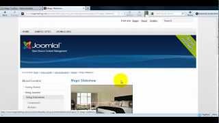 How to create an image slideshow in Joomla