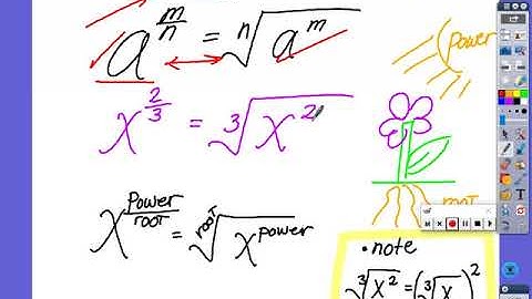 7.1 and 7.2 1010  Radicals and Rational Exponents and Properties of Exponents