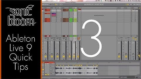 Ableton Live 9 Quick Tips - Create Scenes Faster