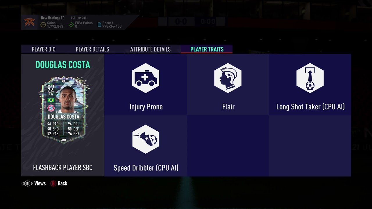 92 Douglas Costa Flashback SBC FIFA 21