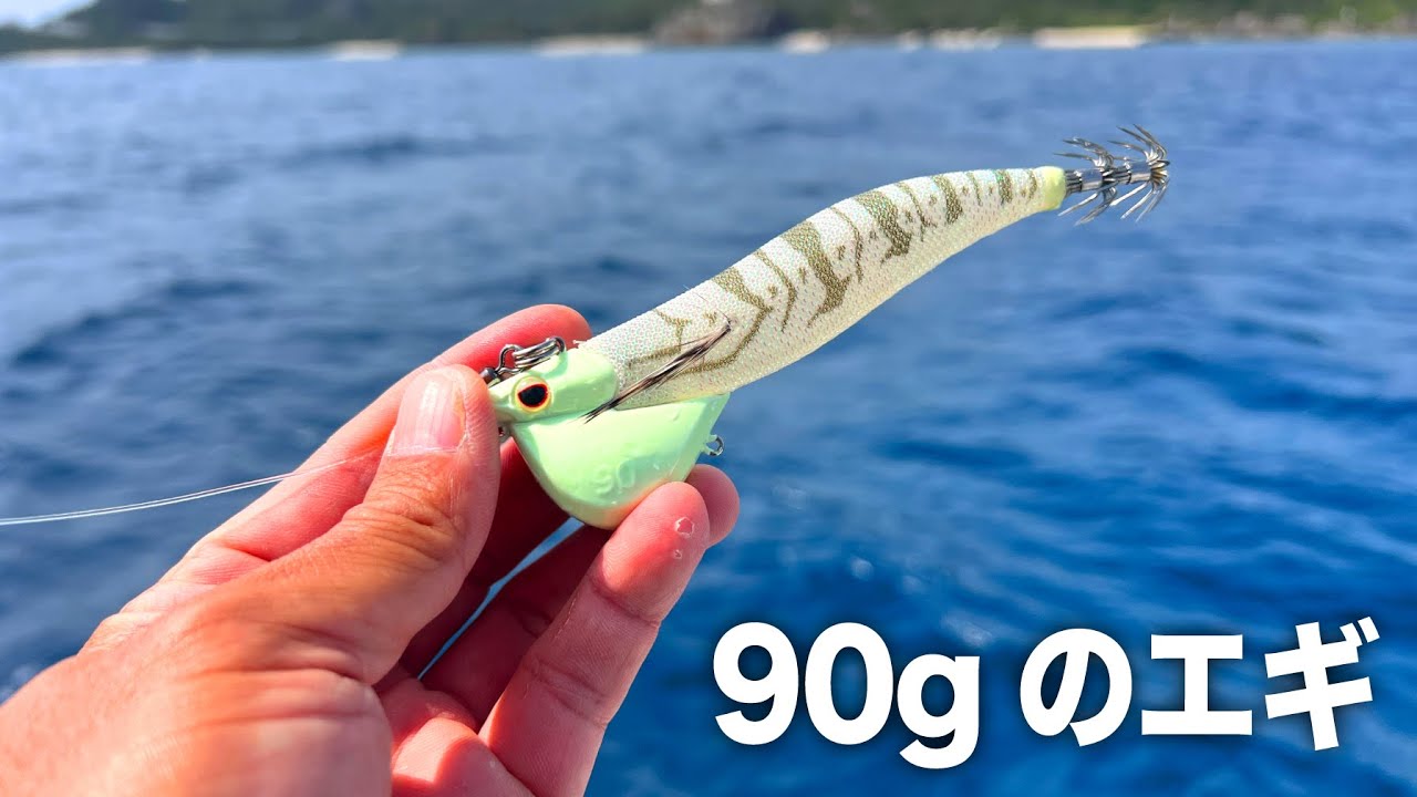 水深100mのでっかいイカ釣って食う