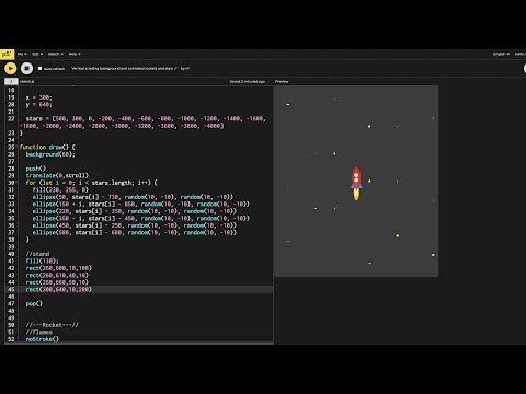 Vertical Scrolling Rocket