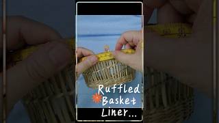 How to Sew a Wicker Basket Lining#diy #sewing #easy #handmade