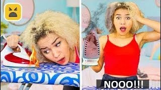 PROBLEM GIRLS WITH CURLY HAIR | Funny Facts! Girl DIY Hacks
