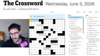 Wednesday Crossword With My Partner! | NYT New York Times Crossword - Wednesday, June 03 screenshot 2
