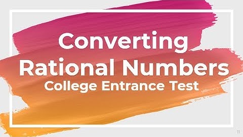Converting Rational Numbers | College Entrance Exam Review Philippines | UPCAT ACET DCAT USTET