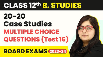 20-20 MCQ Test Series (Test 16) | Class 12 Business Studies | CBSE 2024-25
