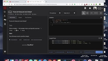Count Sheep [Codewars Kata]