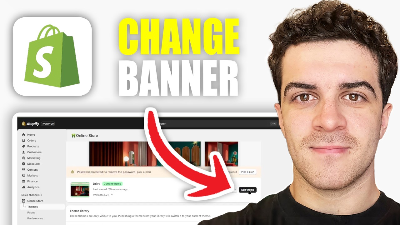 How to Change Shopify Banner (2026 Guide) - YouTube