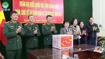 Đc Nguyễn Thị Thu Hà - Tỉnh ủy viên, Phó Trưởng đoàn ĐBQH tỉnh Quảng Ninh tặng quà Tết tại Hải Hà