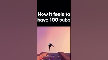 How it feels to have 100 subscribers