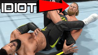 DUMB LESNAR PLAYER KEPT SPAMMING SUBS IN A PIN ONLY MATCH!