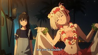 Chisato in a Hawaiian Dress - Lycoris Recoil Episode 13