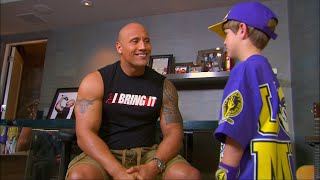 The Rock introduces himself to a 'young' Cena