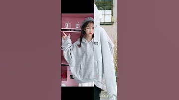 Thumbnail of korean style oversized hoodies for girls...🤗😍 # cute hoodies # stylish #trending # fasion