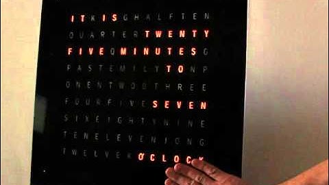 Neopixel WordClock MVI 0450