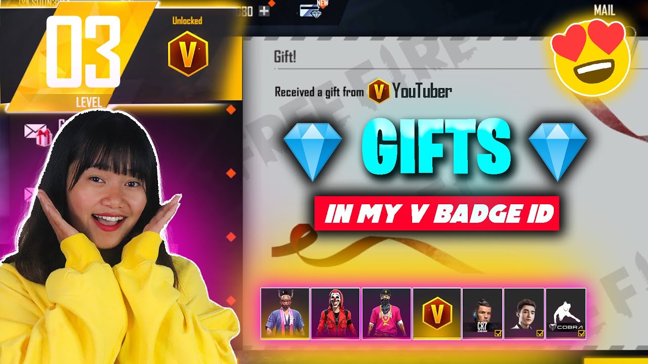 Big Youtubers Sent Me Gift In My Noob V Badge Id! 😲 - Youtube