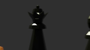 Blender Low Poly Chess Set Fly by Animation
