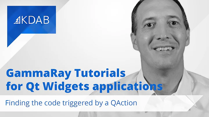 GammaRay Tutorials for Qt Widgets Applications - Finding the Code Triggered by a QAction
