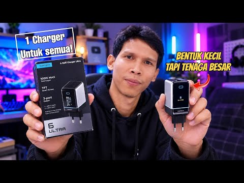 Bukan jamannya banyak Charger!! Pake satu ini bisa untuk Semua! Review Cuktech 6 Gan Ultra 100 Watt