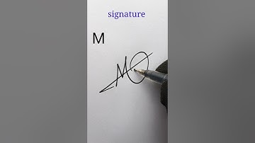 Handwriting M signature making #signaturestyle #viralshorts #handwriting