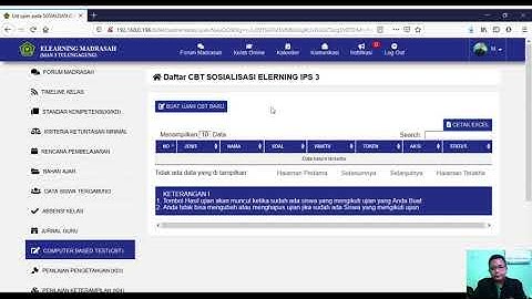 Membuat Soal Ujian CBT - E-Learning Madrasah