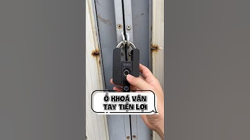 Ổ khoá vân tay chống cắt GOKU Không cần tới chìa khoá đúng tiện thực sự #tienkiemchungrv
