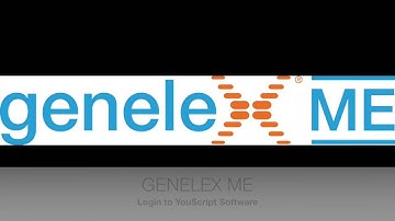 Genelex ME  - 1. Login To YouScript Software