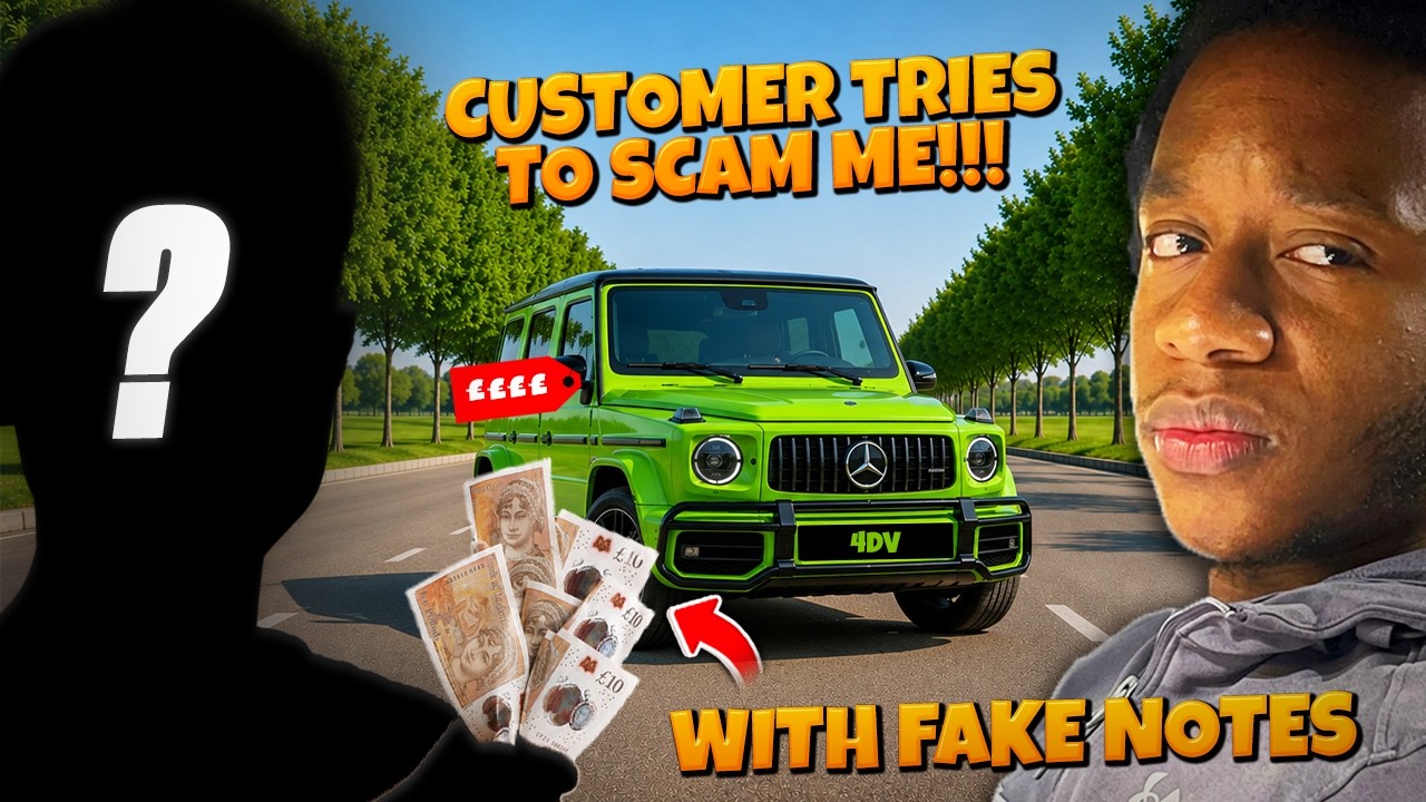 CUSTOMER TRIES TO SCAM ME WITH FAKE NOTES