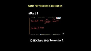 Full strategy to get full marks in icse computer class 10th Semester 2 | #shorts | #icsesemester2
