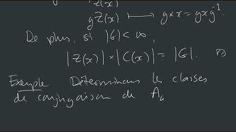 Groupes et géométrie - action par conjugaison