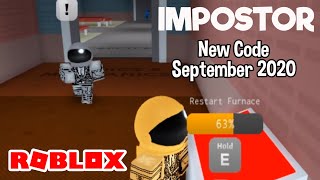 codes for roblox impostor 2020