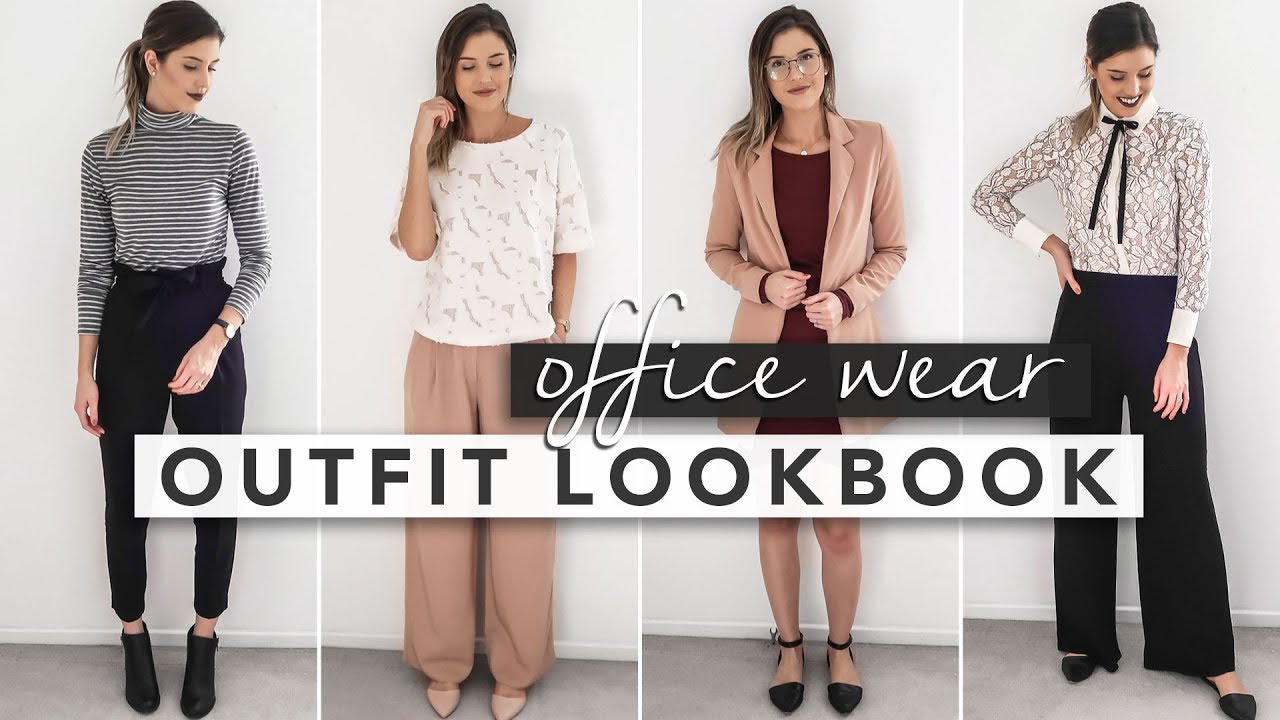 Office Wear Lookbook | 4 Outfits for Work! - YouTube