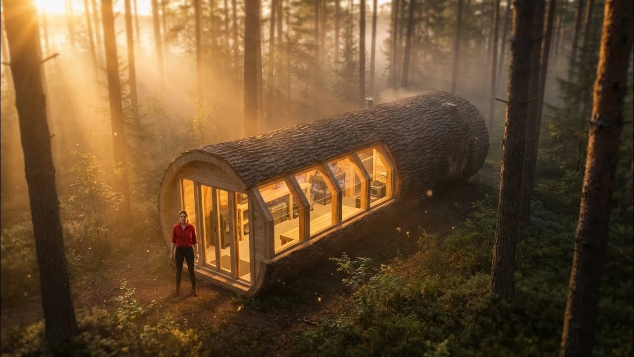 "Epic Hollow Tree Bunker Build | Full Survival Shelter in the Forest | ASMR Construction & Final Rev