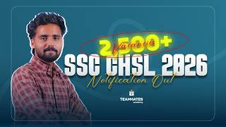 Ssc Chsl 2026 Notification Vacancy, Eligibility, Exam Pattern Complete Preparation Strategy