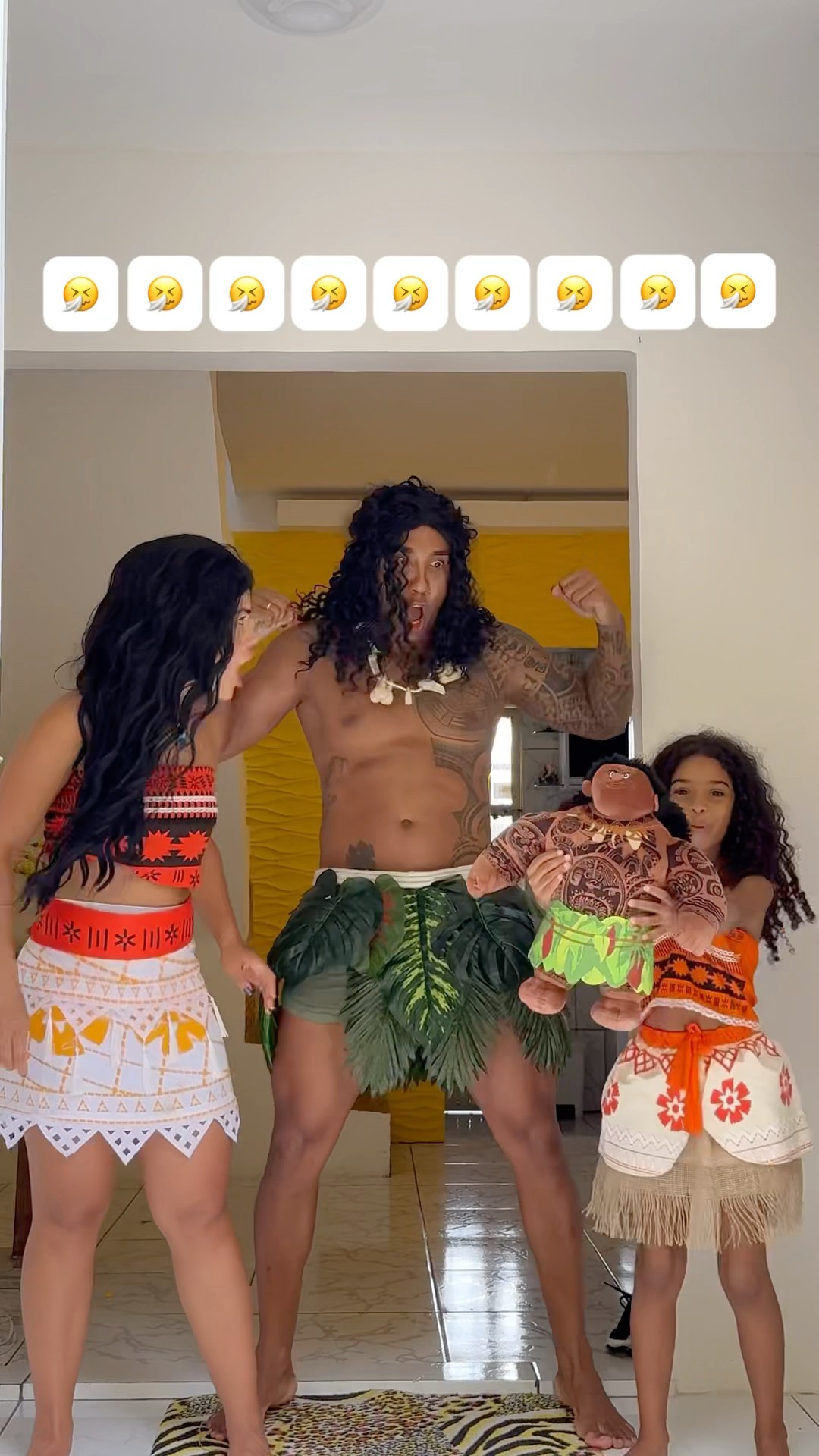 Gente do nada um MiniMaui!?‍?​⁠@mayca.brasil #trend #challenge #moana #maui #funnymemes #funny