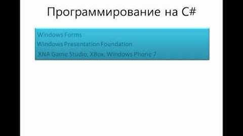 techedu | Visual C# for beginners #1. .NET Framework и Visual C#