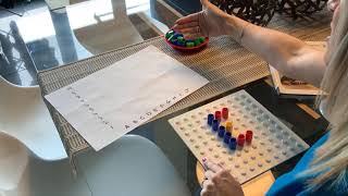 Year 3/P4: Grid references with Numicon (ages 7-8)