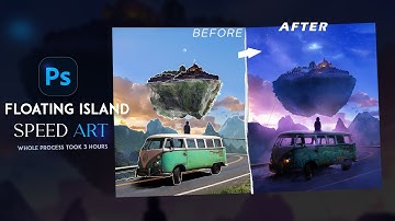 Creating Floating Island in Photoshop | Speed Art | Photo Manipulation