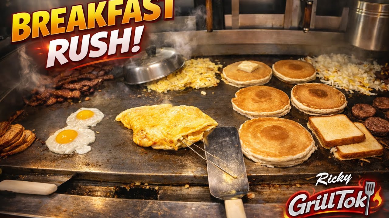 Безумный наплыв посетителей на завтрак продолжается! Безостановочный гриль 🔥 | Часть 3