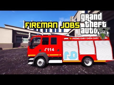 Video GTA 5 - Làm tài xế xe cứu hỏa đi chữa cháy và cái kết... - youtube